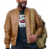Laz Alonso The Boys S05 Brown Leather Jacket | America Suits